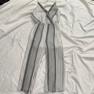 Sienna Sky Monochrome Striped Jumpsuit